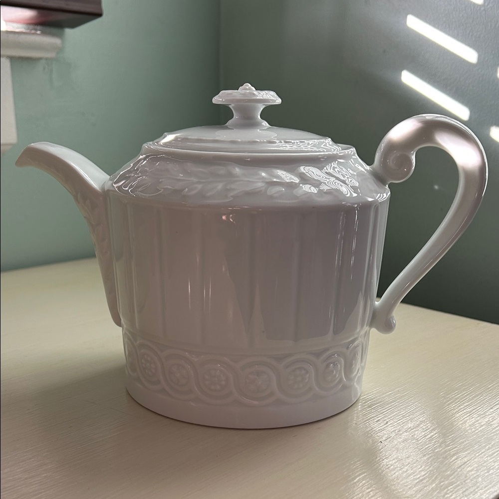 Bernardaud Louvre White Teapot
